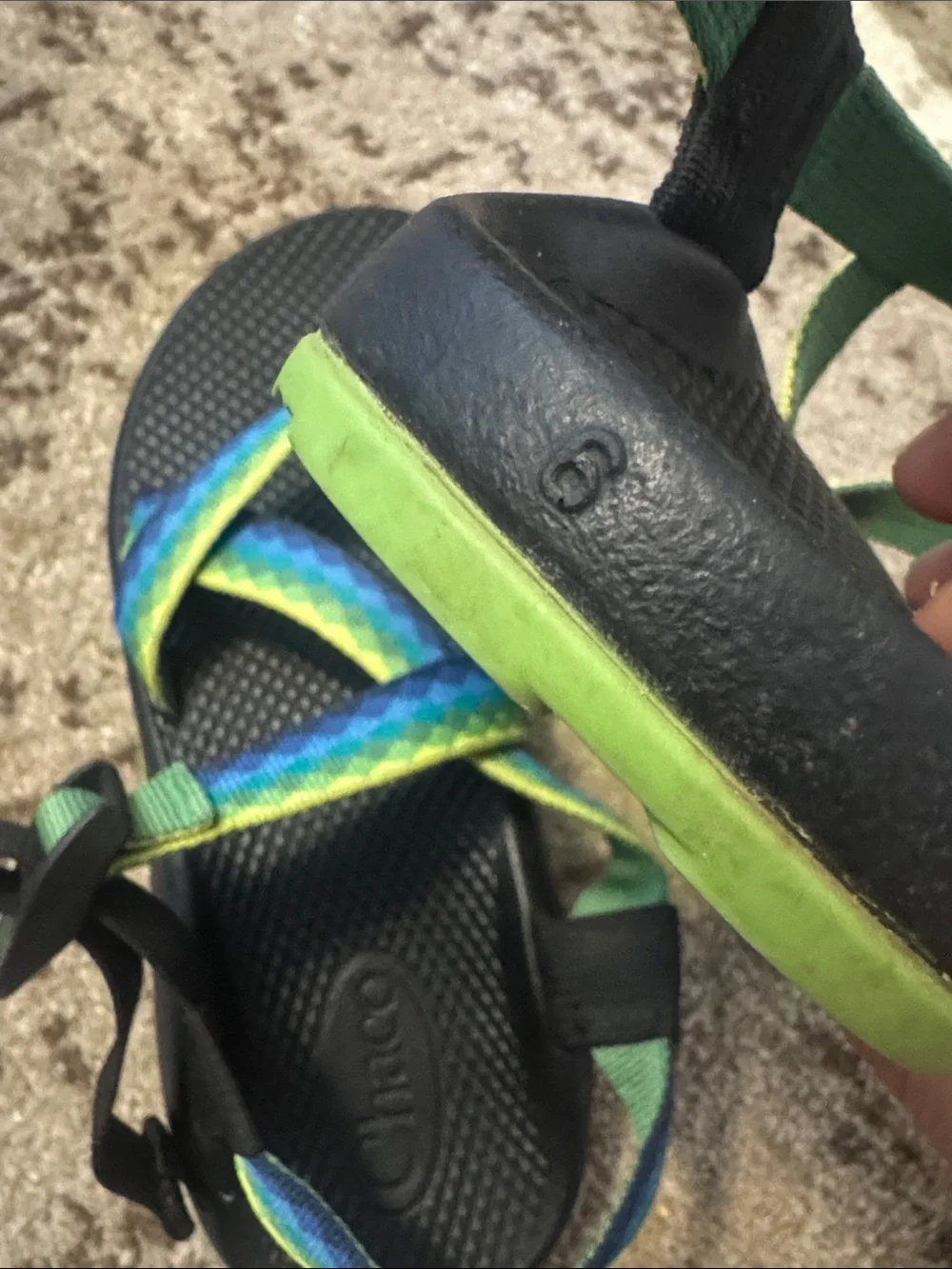 CHACO KIDS’ Z/1 ECOTREAD BLUE/GREEN W7/Y6